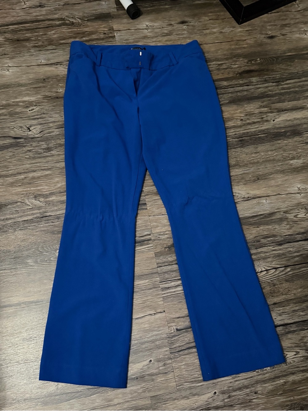 New York & Company Olive, Brown & Royal Blue Dress Trousers Trio - Picture 3 of 4